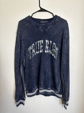 True Religion Crewneck Sweatshirt Stonewash Blue